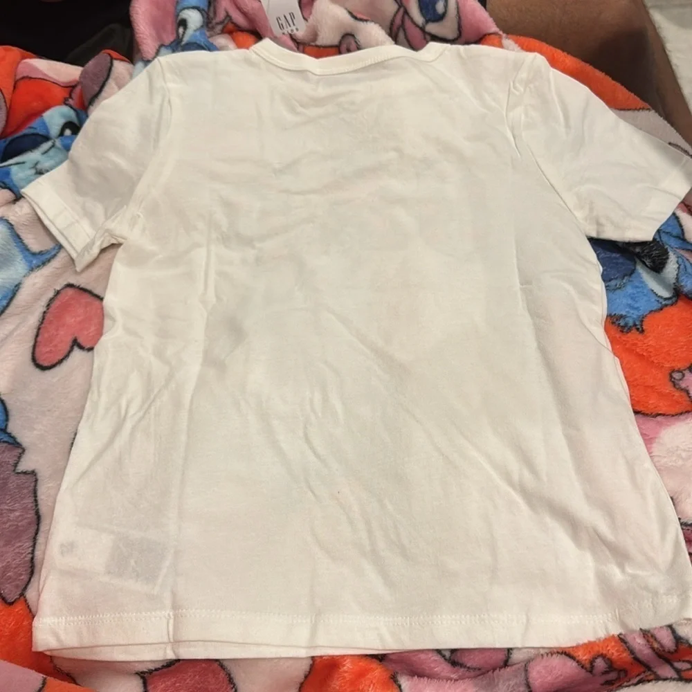 GAP Kids White Graphic T-Shirt